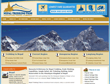 Tablet Screenshot of nepaltrekkingpass.com